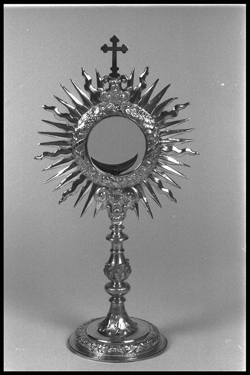 ostensorio - a raggiera - ambito emiliano (sec. XX)