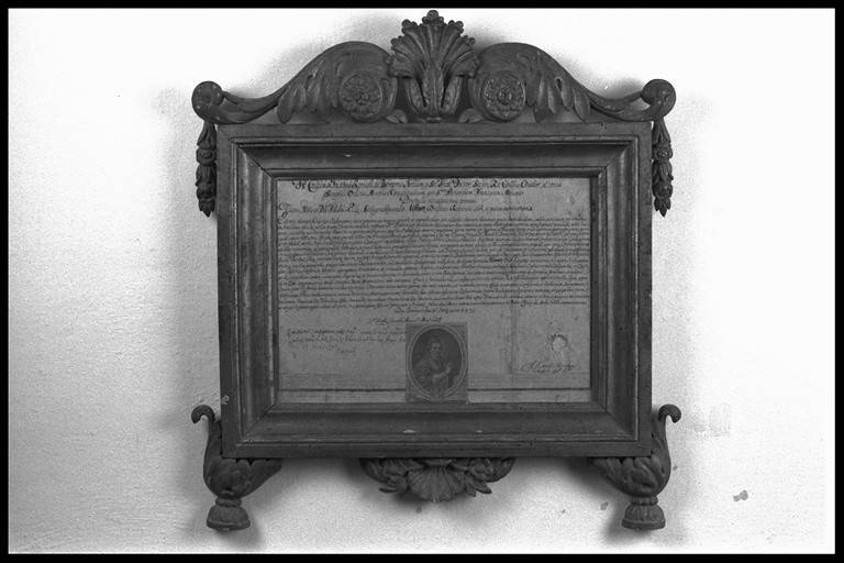 cornice - manifattura reggiana (prima metà sec. XVIII)