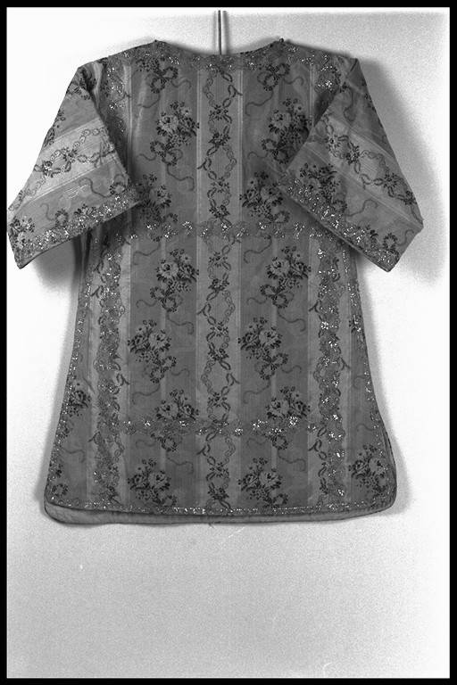 tunicella, elemento d'insieme - manifattura italiana (seconda metà sec. XVIII)