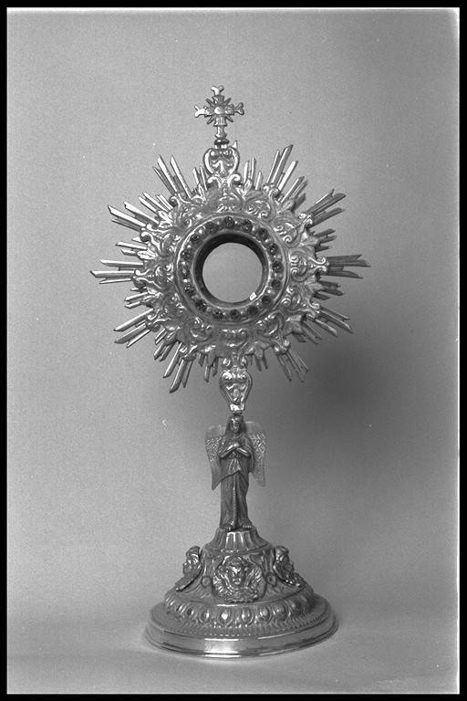 ostensorio - a raggiera - ambito modenese (terzo quarto sec. XVIII)