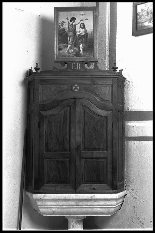 coperchio del fonte battesimale - ambito modenese (ultimo quarto sec. XIX)