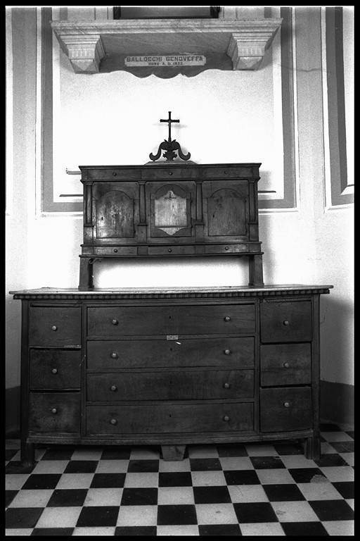 mobile da sacrestia - ambito modenese (metà sec. XVII)