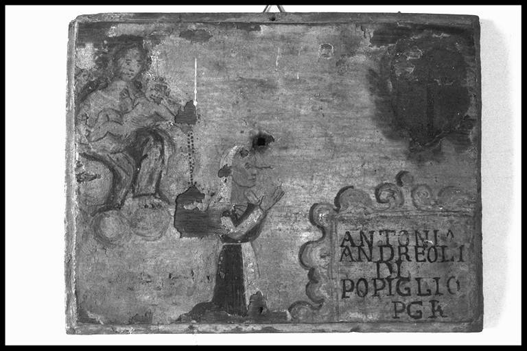 Miracolo della Santa Croce (ex voto) di Andreoli Giuseppe (seconda metà sec. XVIII)