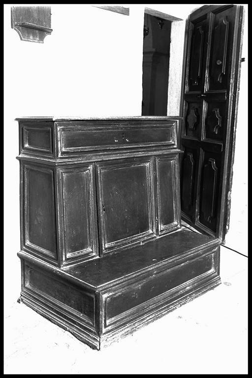 inginocchiatoio - ambito modenese (metà sec. XVII)