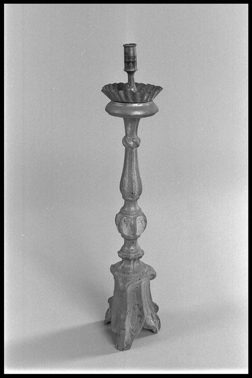 candeliere d'altare, serie - manifattura emiliana (sec. XIX)