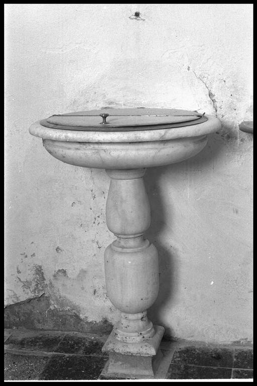 fonte battesimale - manifattura emiliana (sec. XIX)