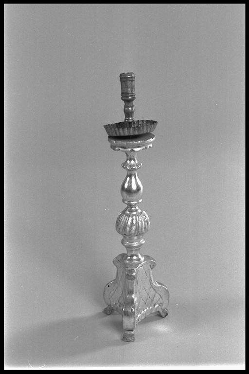 candeliere d'altare, serie - manifattura emiliana (sec. XIX)