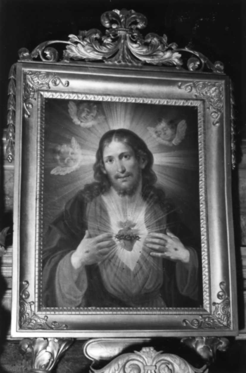 Sacro Cuore di Gesù (dipinto) di Manzini Luigi (prima metà sec. XIX)