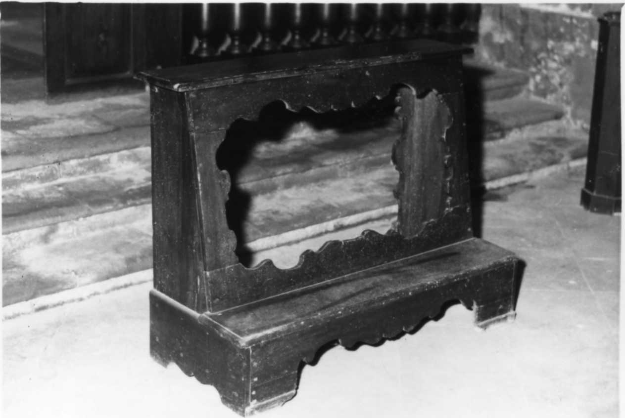 inginocchiatoio - bottega modenese (metà sec. XVIII)