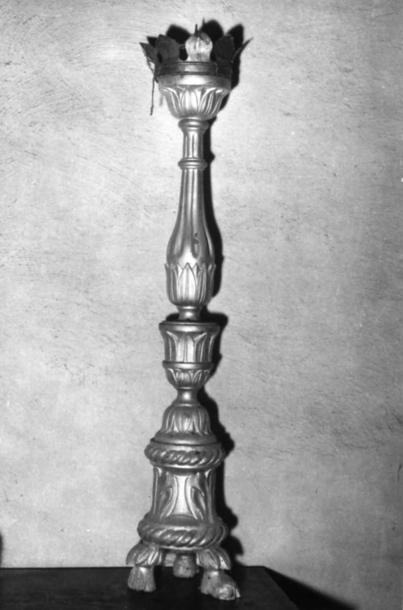 candeliere, serie - bottega modenese (prima metà sec. XVIII)