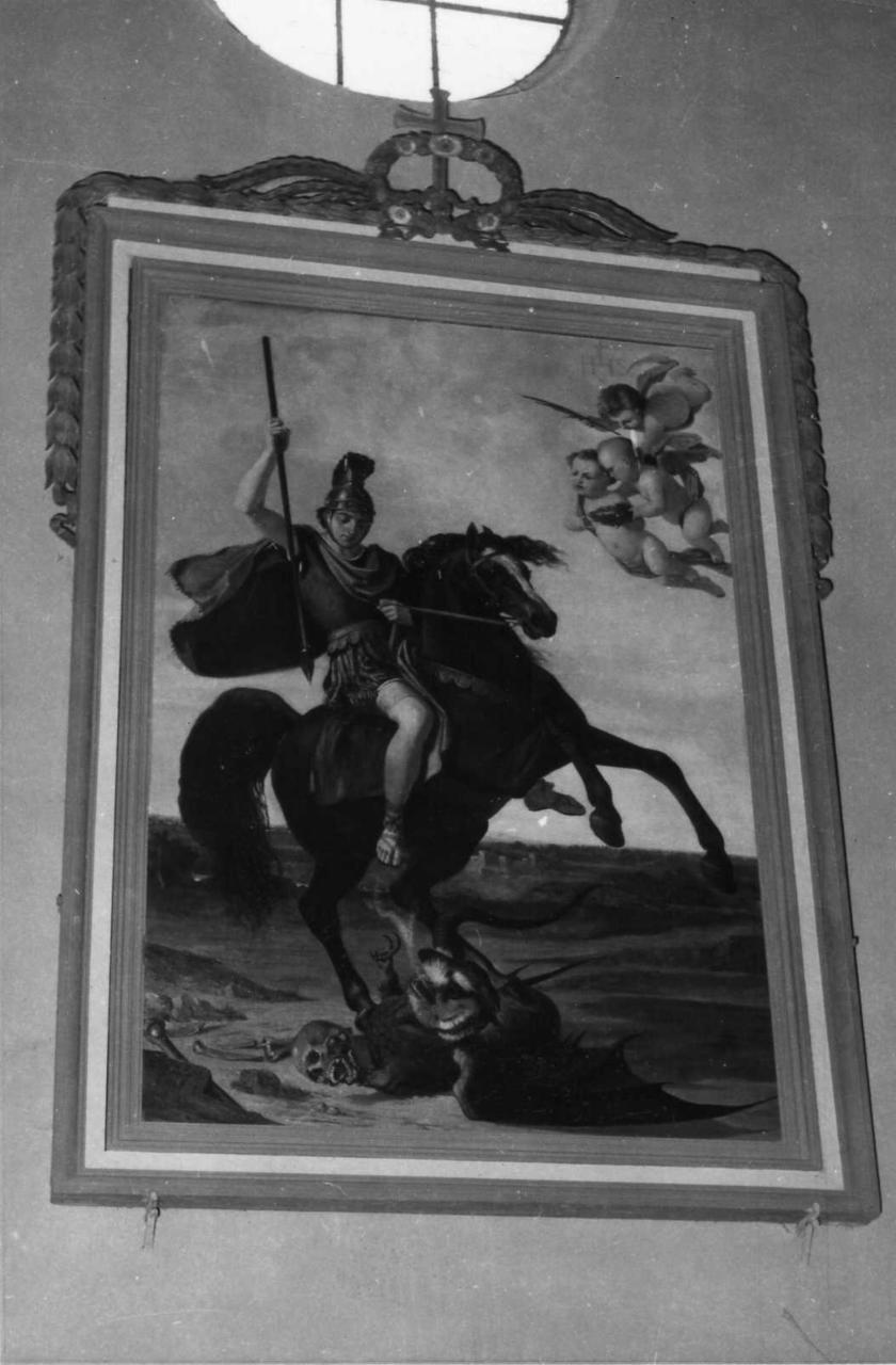 San Giorgio uccide il drago (dipinto) di Malatesta Adeodato, Malatesta Narciso (metà sec. XIX)
