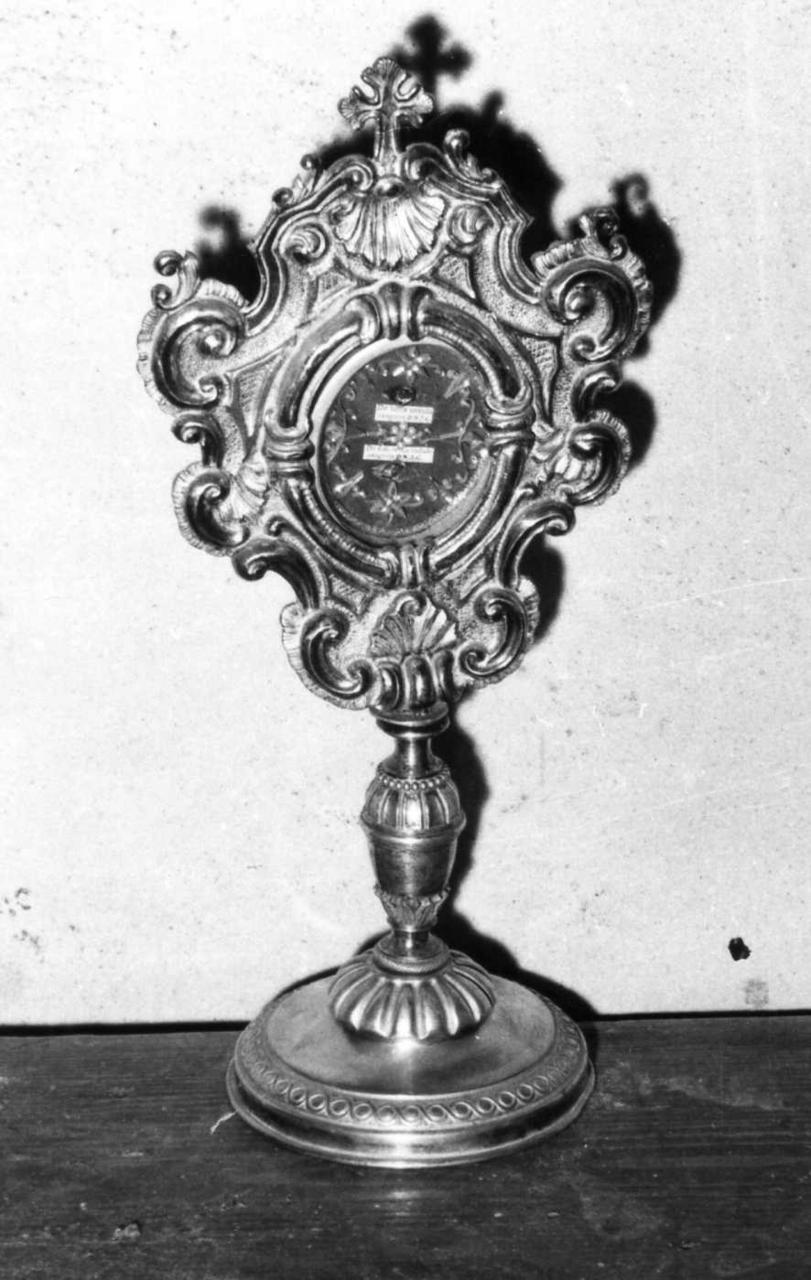 reliquiario - a ostensorio - bottega emiliana (metà sec. XIX)