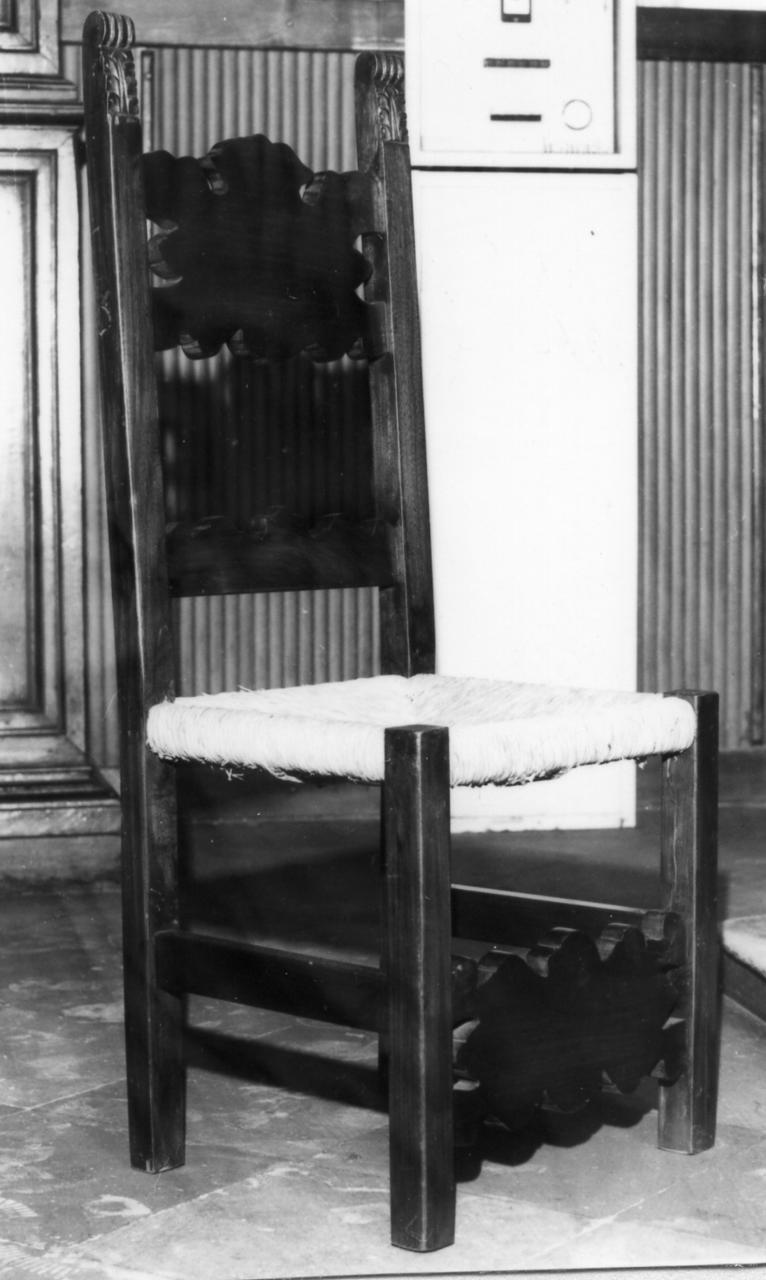 sedia, serie - bottega modenese (fine sec. XVII)