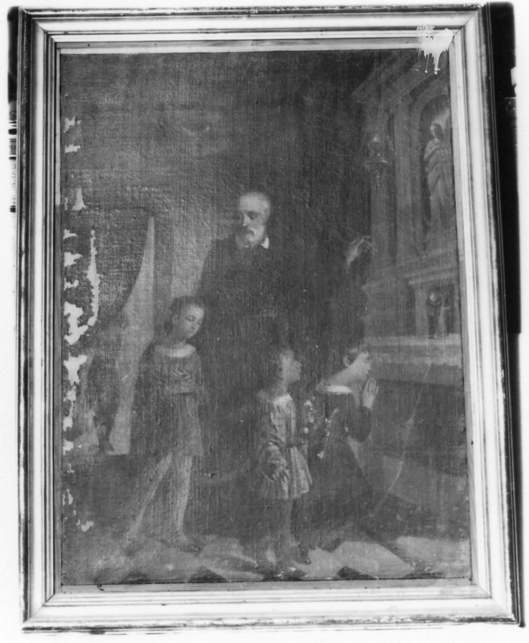 San Filippo Neri e i fanciulli (dipinto) di Zattera Giuseppe (prima metà sec. XIX)