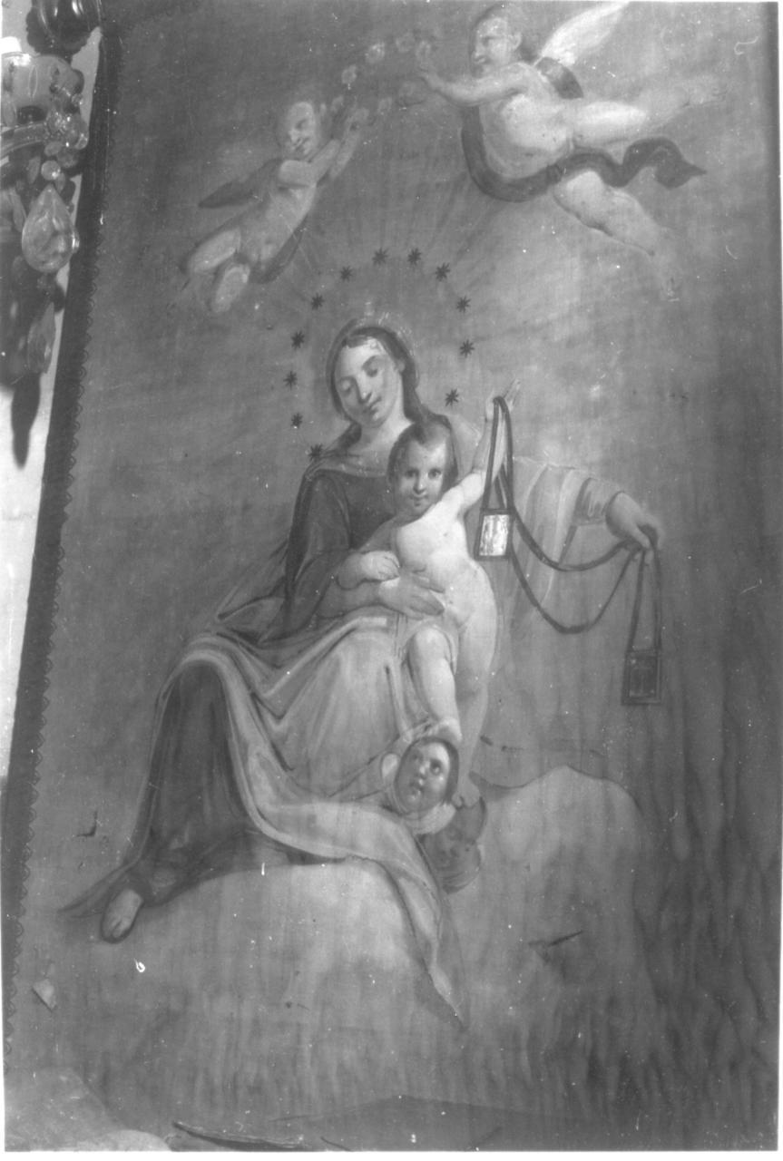 Madonna del Carmelo (dipinto) di Manzini Luigi (attribuito) (prima metà sec. XIX)