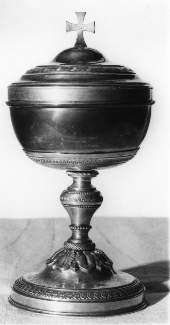 pisside - bottega emiliana (metà sec. XIX)