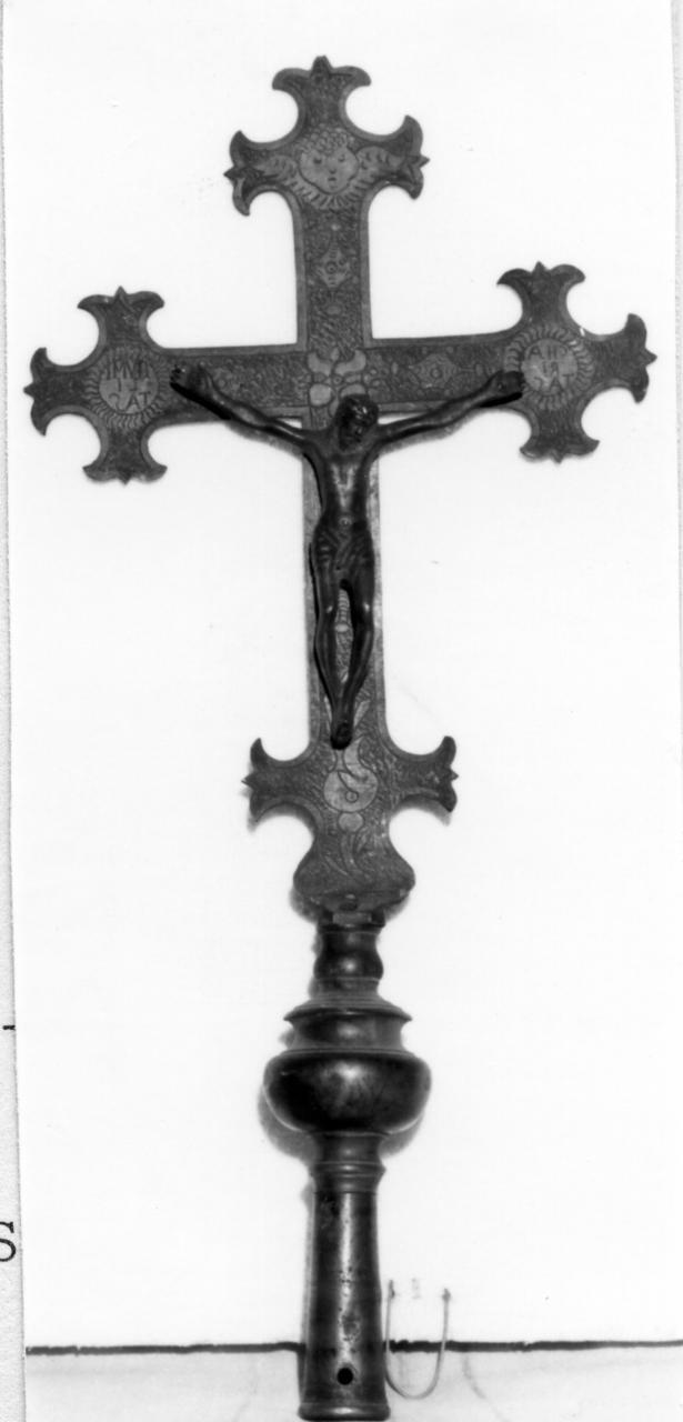 croce processionale - bottega emiliana (seconda metà sec. XVII)