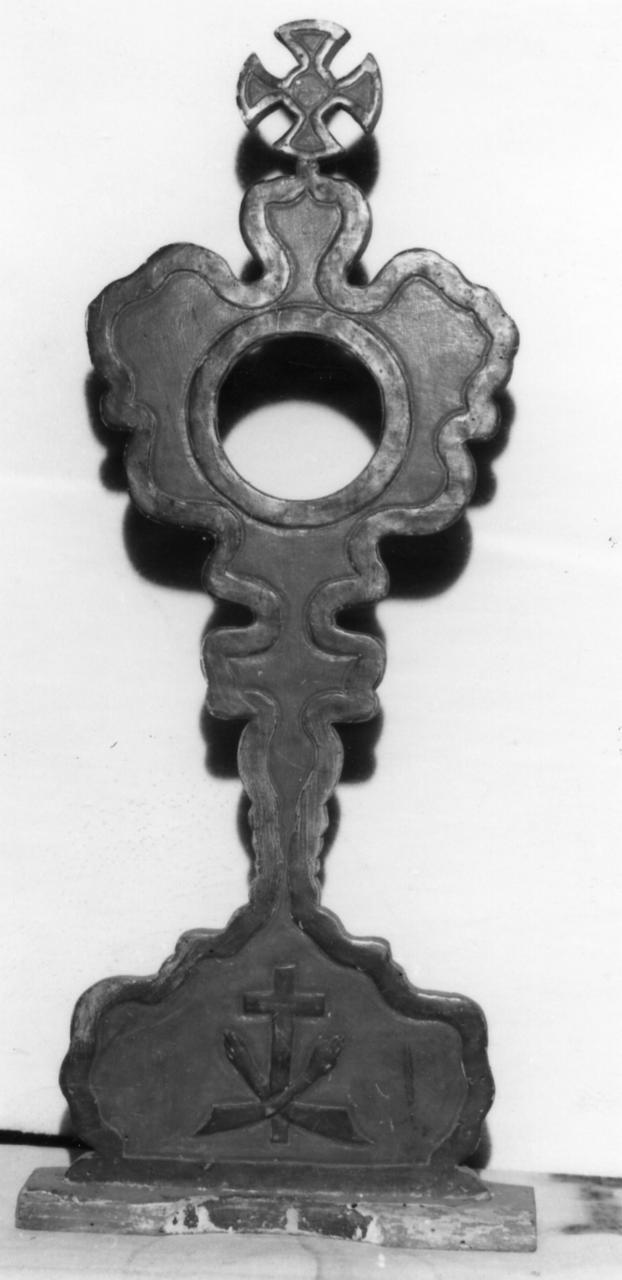 reliquiario - a ostensorio, serie - bottega modenese (seconda metà sec. XVIII)