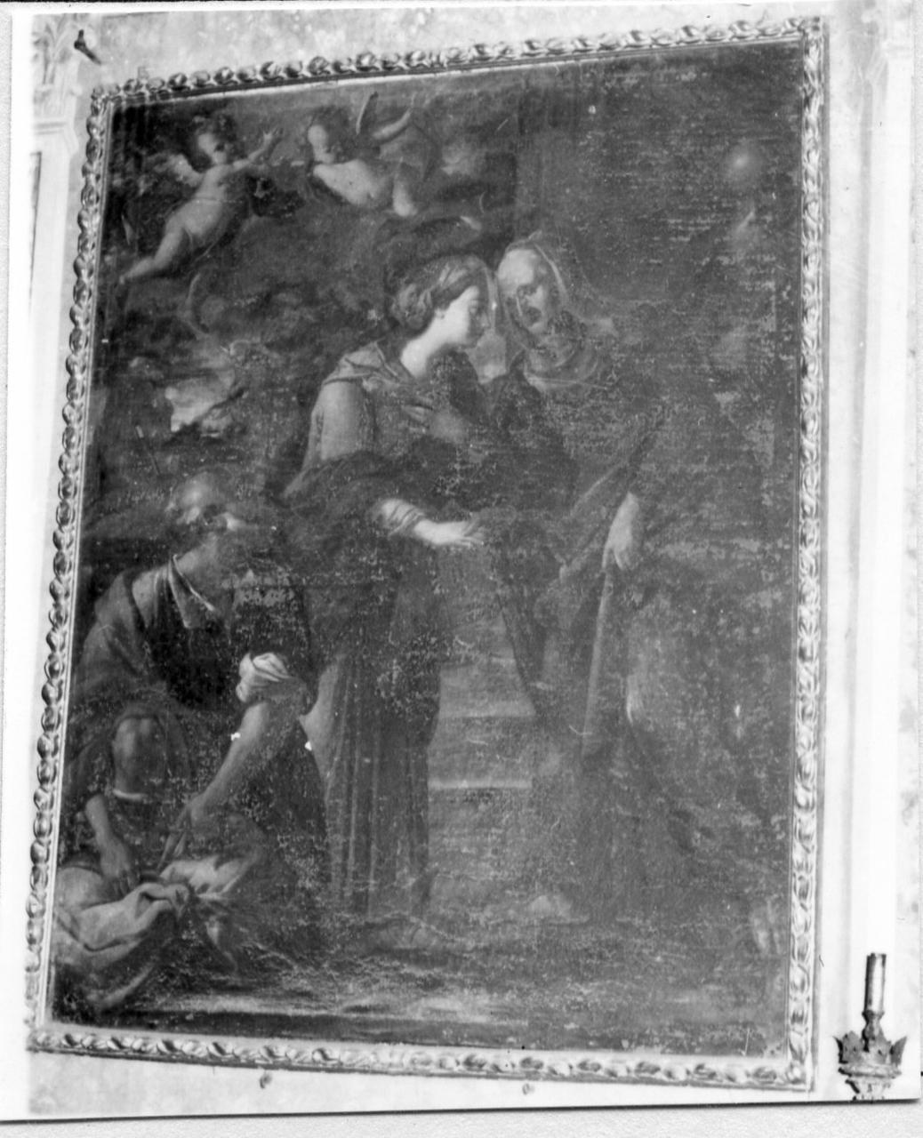 visitazione (dipinto) di Romani Giuseppe (seconda metà sec. XVII)