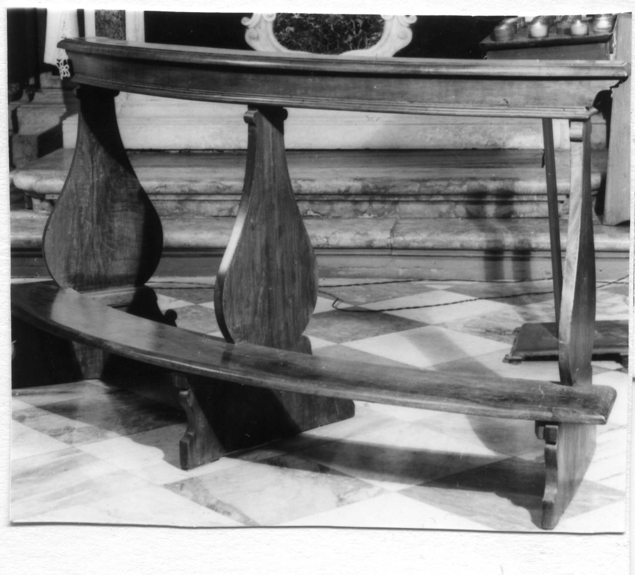 banco da chiesa, serie - bottega modenese (seconda metà sec. XIX)