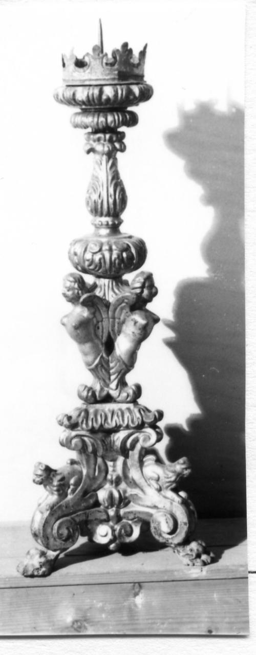 candeliere, serie - bottega emiliana (seconda metà sec. XVII)