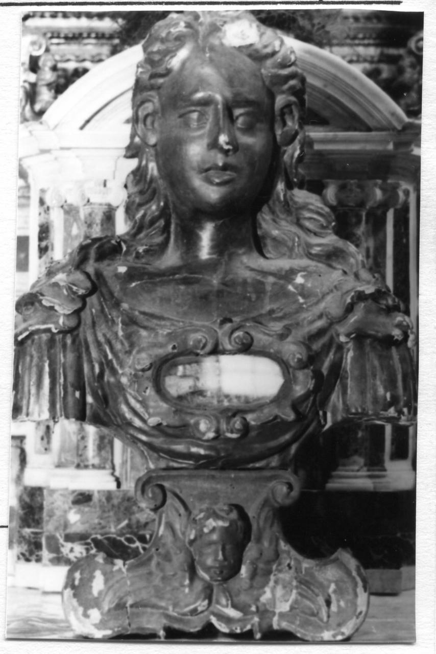 reliquiario - a busto, serie - bottega emiliana (seconda metà sec. XVII)