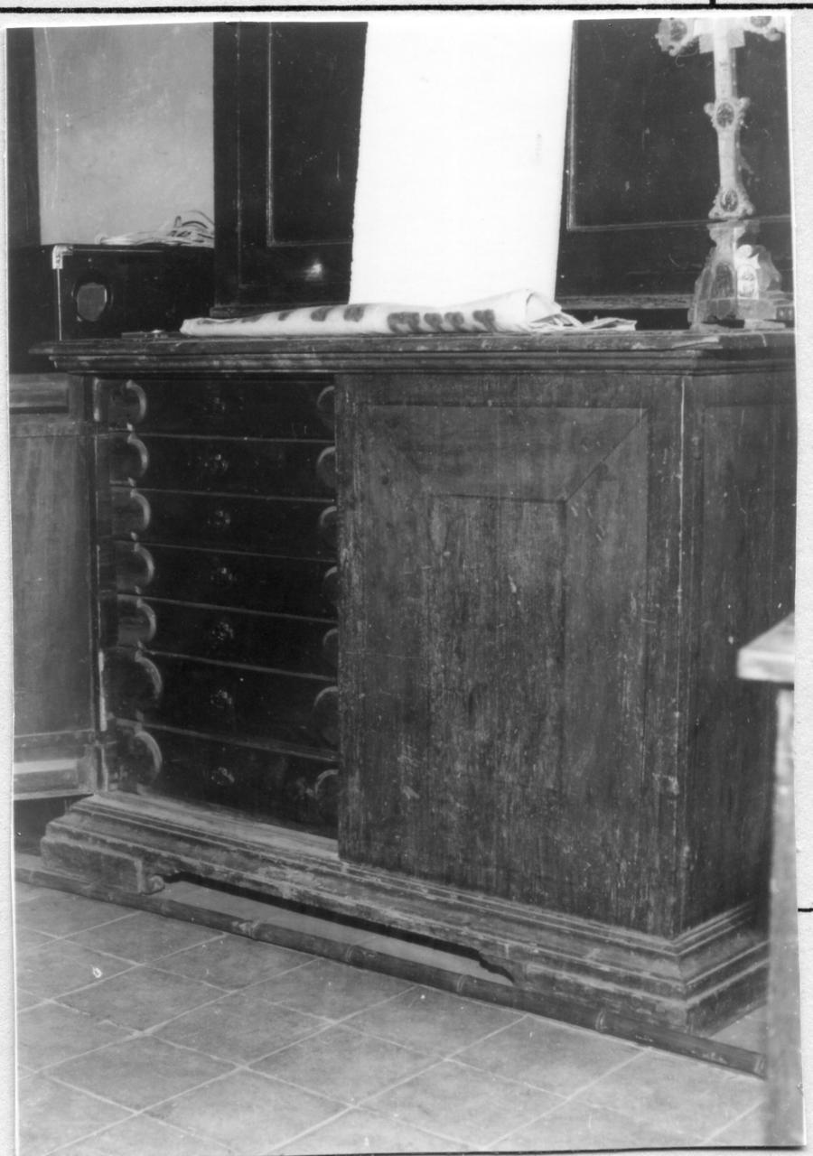 credenzone - bottega modenese (metà sec. XVIII)