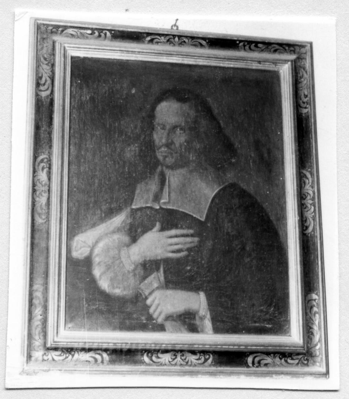 ritratto d'uomo (dipinto) - ambito modenese (seconda metà sec. XVII)