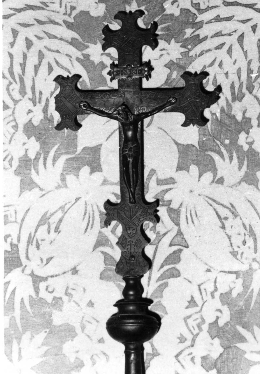croce processionale - bottega bolognese (seconda metà sec. XVII)