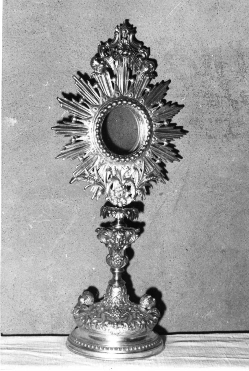 ostensorio - bottega emiliana (seconda metà sec. XIX)