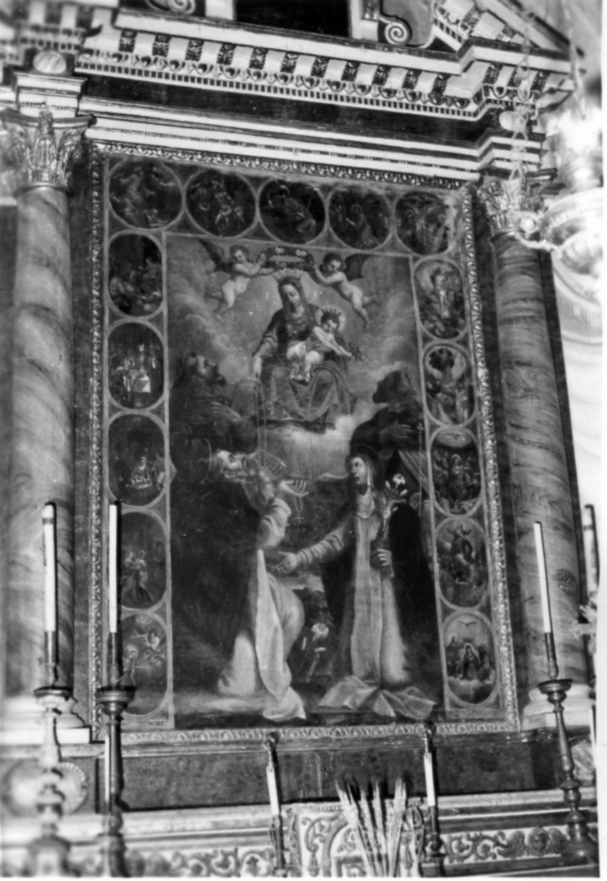 Madonna del Rosario e Santi (dipinto) - ambito modenese (prima metà sec. XVII)