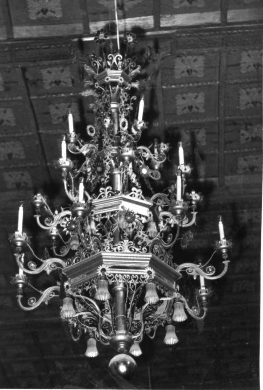 lampadario - bottega emiliana (seconda metà sec. XIX)