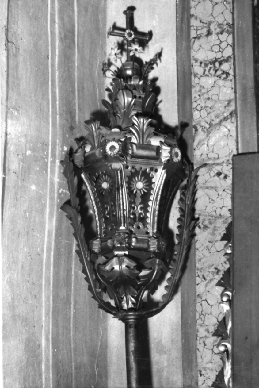 lanterna processionale, serie - bottega emiliana (metà sec. XIX)