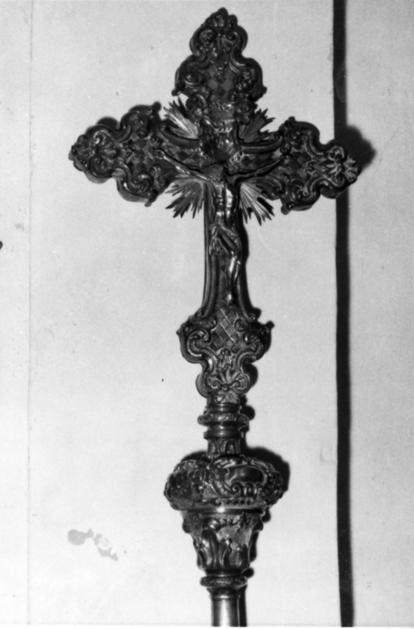 croce processionale - bottega bolognese (metà sec. XVIII)