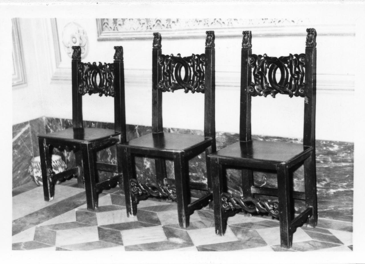 sedia, serie - bottega emiliana (fine sec. XVI)
