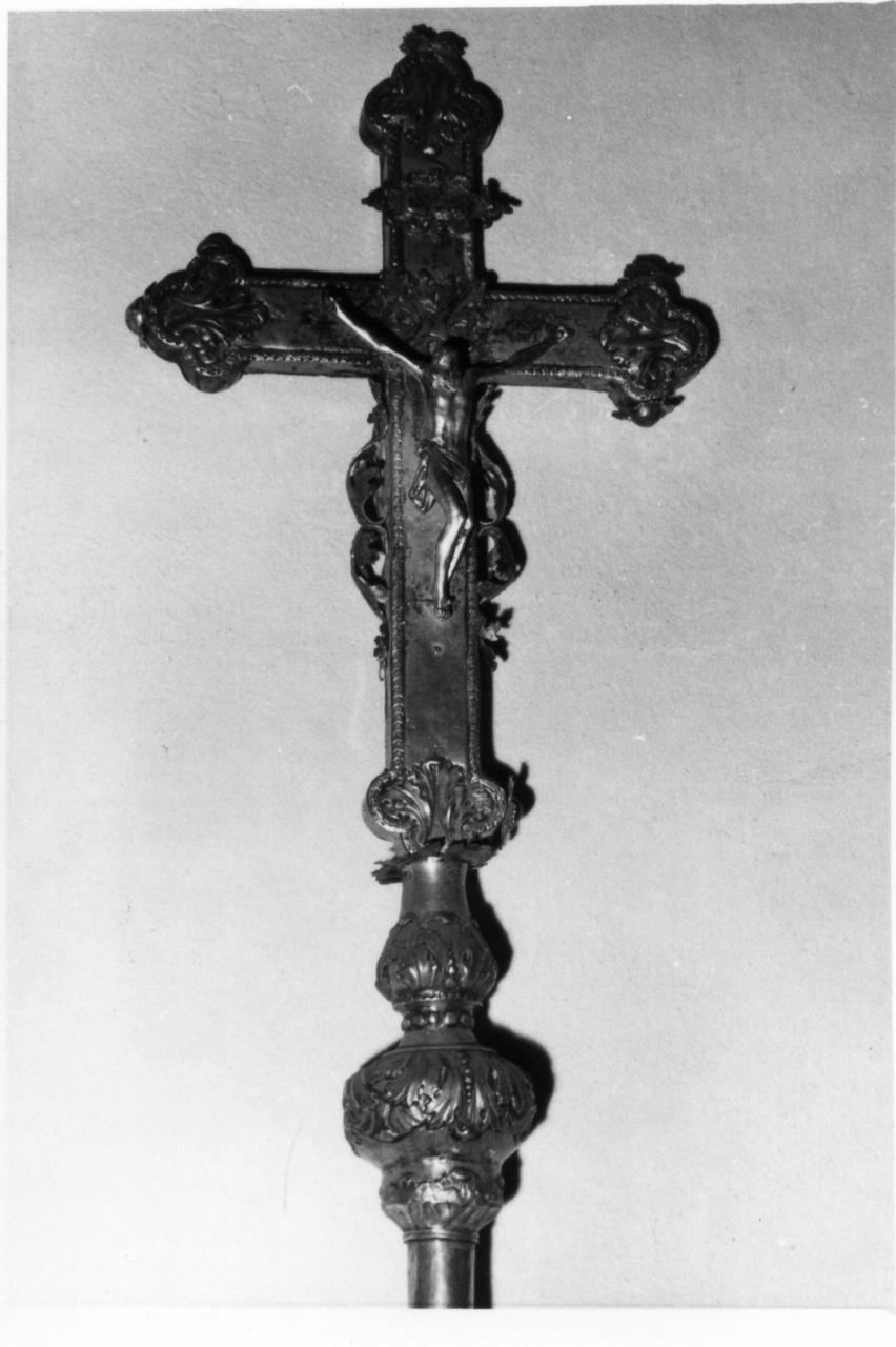 croce processionale - bottega bolognese (inizio sec. XVIII)