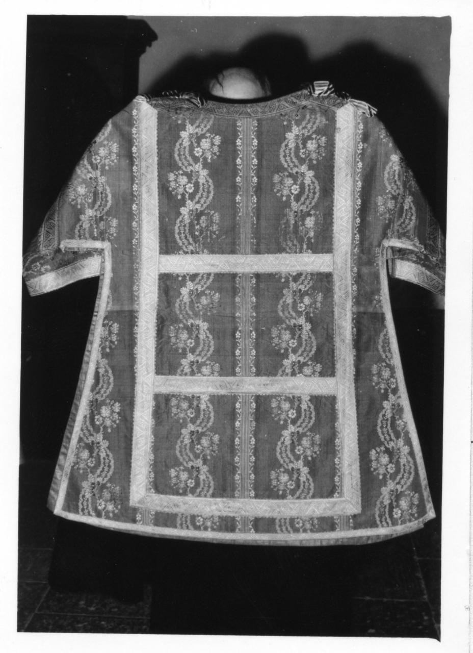 paramento liturgico - in terzo - manifattura italiana (seconda metà sec. XVIII)