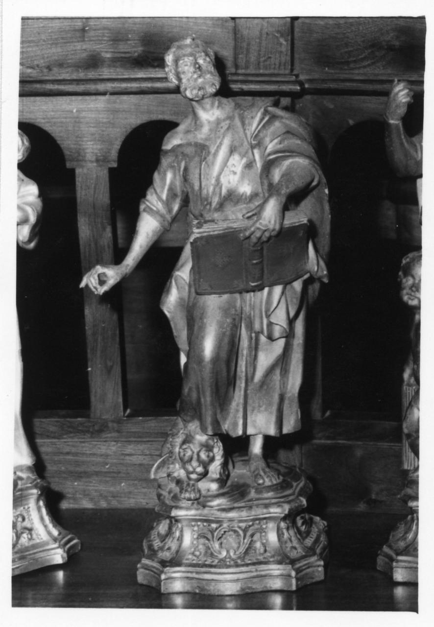 San Marco Evangelista (reliquiario - a statuetta) di Borroni Giuseppe (sec. XVIII)