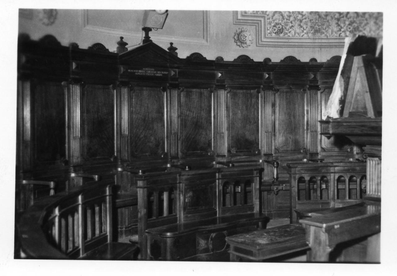 stalli del coro di Mordini Paolo (sec. XX)