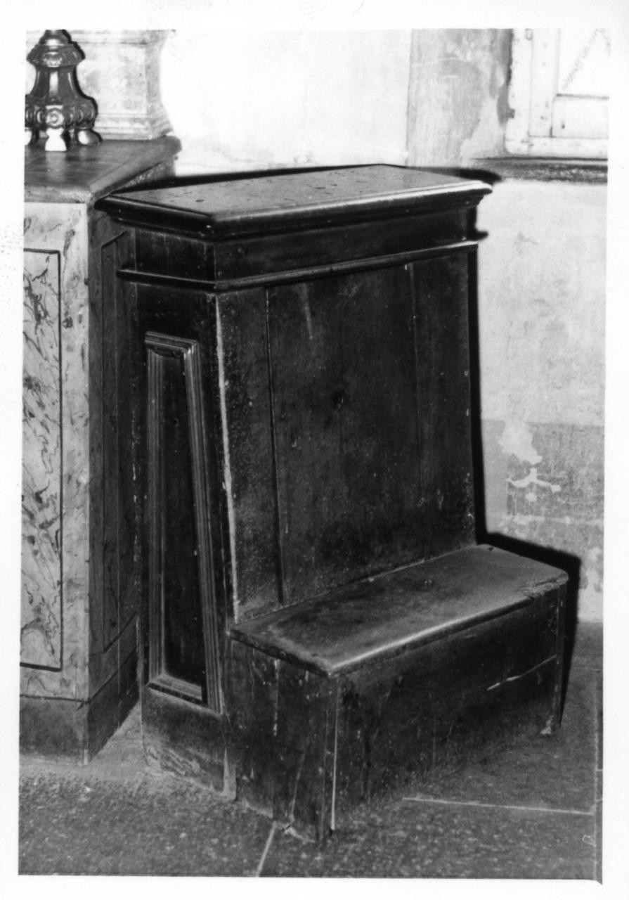 inginocchiatoio - bottega modenese (inizio sec. XVIII)