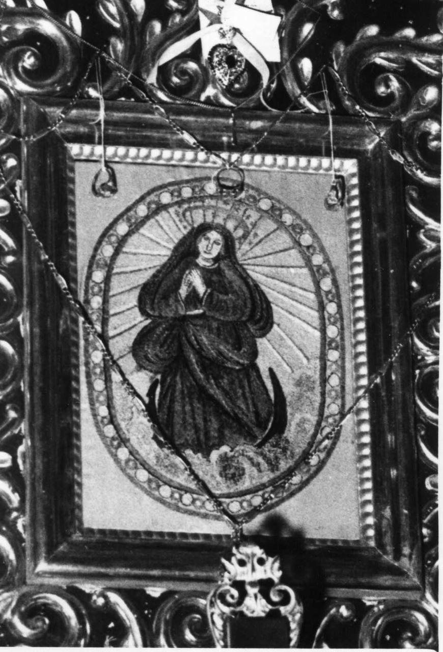 Madonna Immacolata (decorazione a ricamo) - manifattura modenese (inizio sec. XVIII)