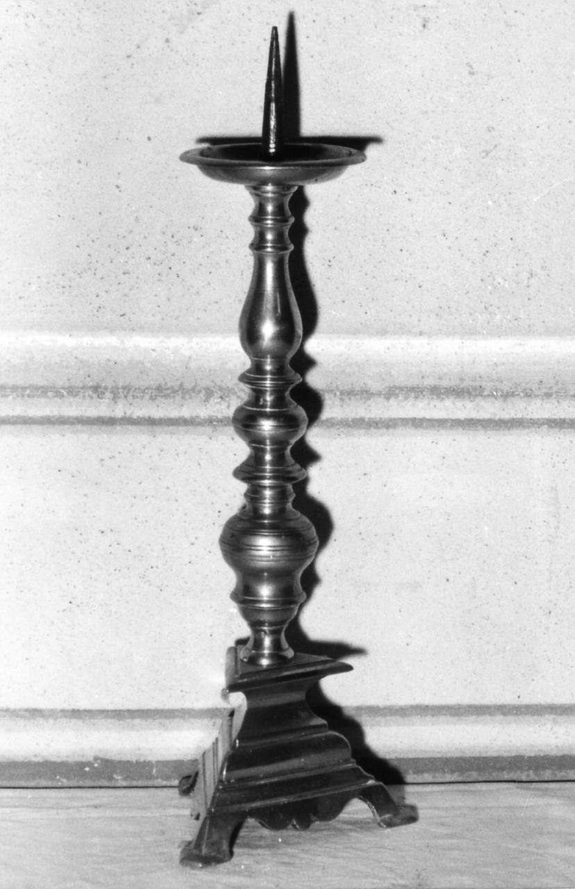 candeliere, serie - bottega emiliana (metà sec. XVII)