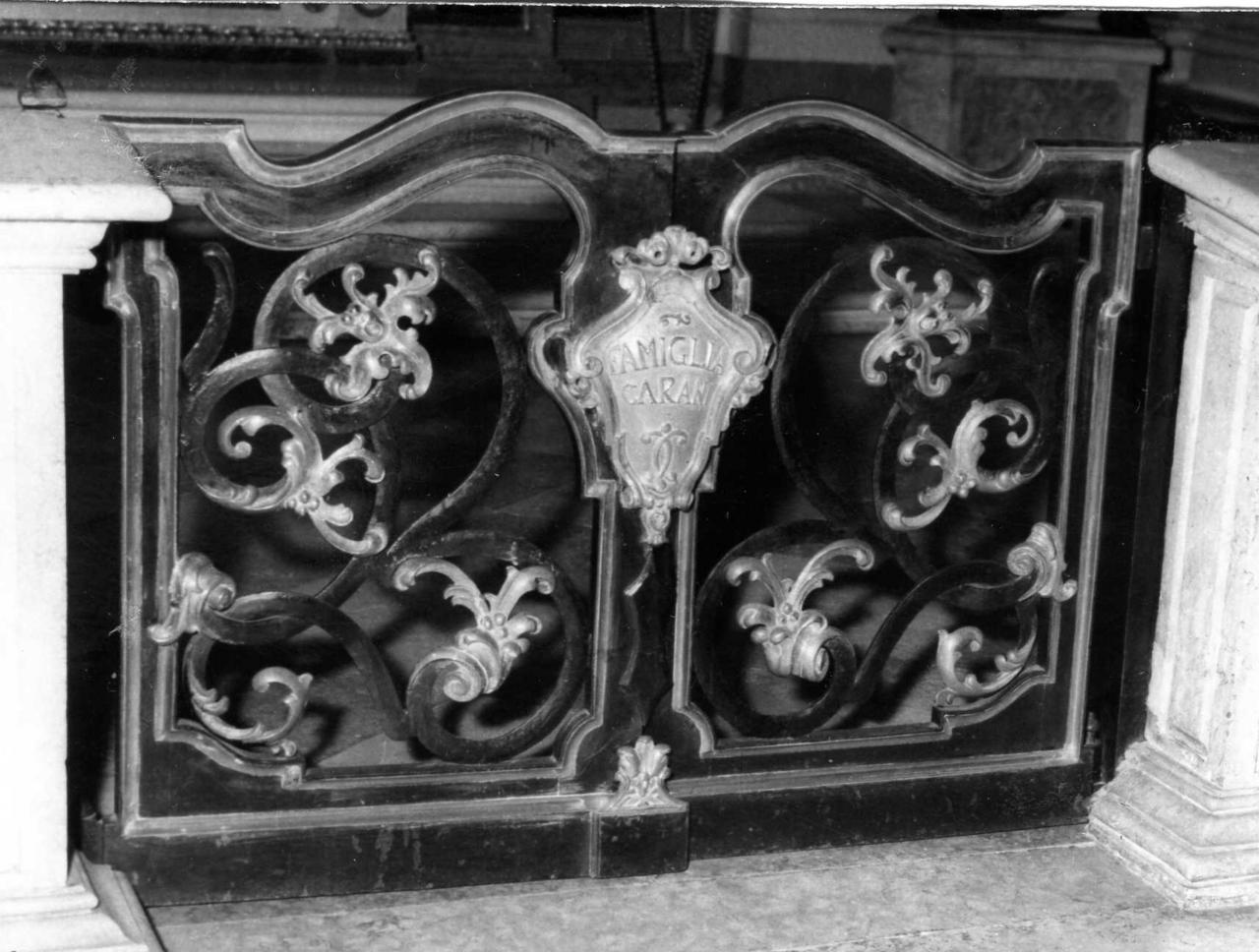 cancello di balaustrata - bottega emiliana (sec. XIX)