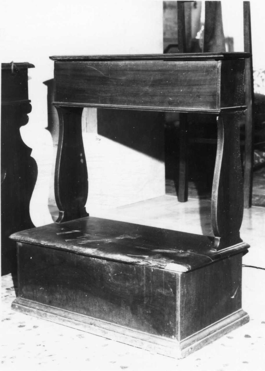 inginocchiatoio, serie - bottega modenese (prima metà sec. XIX)