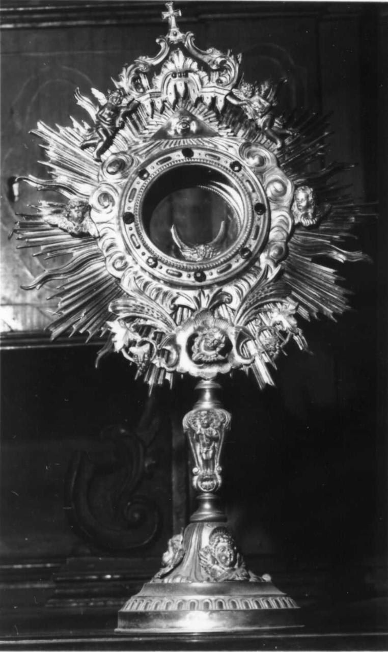 ostensorio - a raggiera - bottega emiliana (seconda metà sec. XIX)