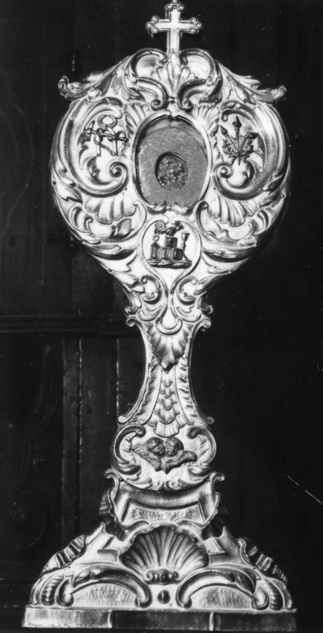 reliquiario - a ostensorio - bottega emiliana (prima metà sec. XIX)