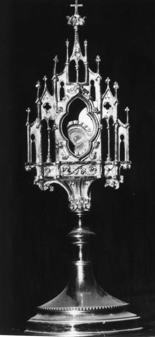 reliquiario - a ostensorio - bottega italiana (fine sec. XIX)