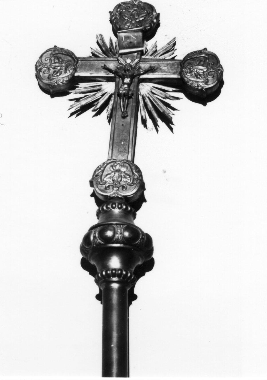 croce processionale - bottega emiliana (metà sec. XIX)