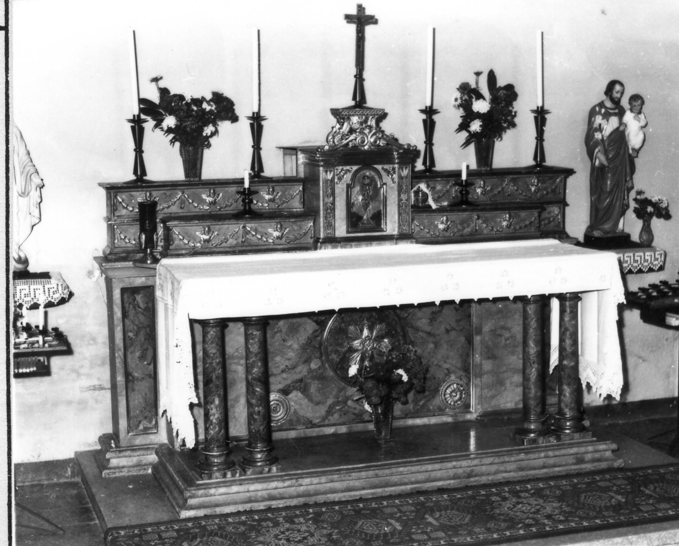 altare maggiore - bottega bolognese (prima metà sec. XIX)