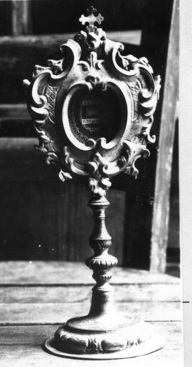 reliquiario-ostensorio - bottega emiliana (metà sec. XVIII)